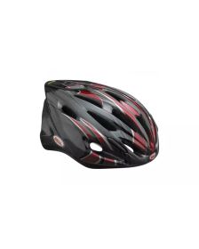 Rattakiiver Bell Solar, must-punane, 54-61cm