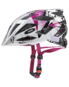 Rattakiiver Uvex air wing, white-pink, 52-57cm